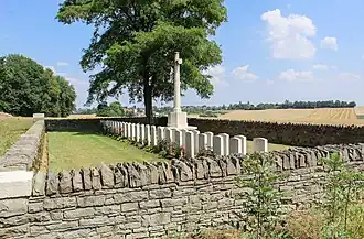 Zicht vanaf de westelijke muur