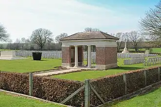 Zicht vanuit de oostelijke hoek