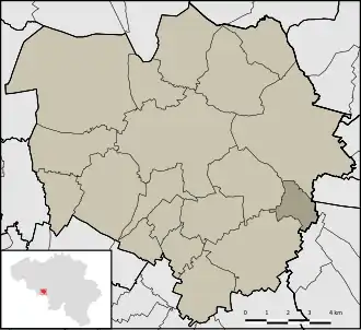 Kaart van Villers-Saint-Ghislain