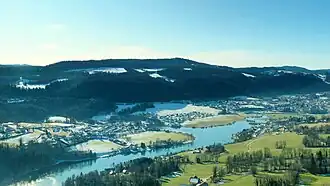 Gezicht op Villers-le-Lac