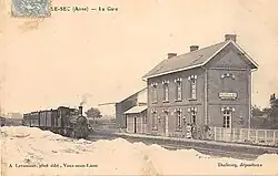 Station Villers-le-Sec rond 1910