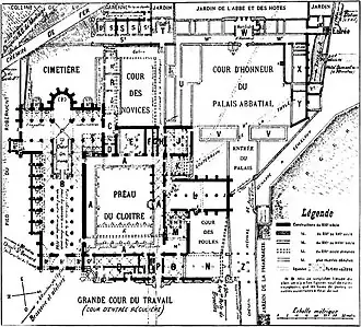 Plattegrond naar opmetingen van Charles Licot. Ca. 1895.