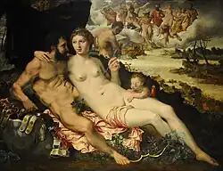 Mars en Venus verrast door Vulcanus in het Rubenshuis, Antwerpen