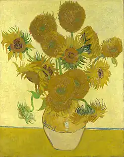Vaas met vijftien zonnebloemen (Arles, augustus 1888) National Gallery, London, Groot-Brittannië