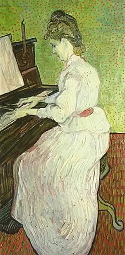 Marguerite Gachet aan de piano (1890, Kunstmuseum Basel)