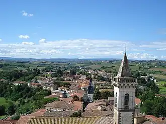 Uitzicht over Vinci vanaf het Leonardo da Vinci Museum