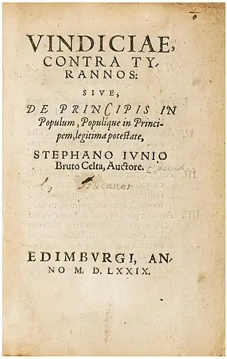 Vindiciae contra tyrannos