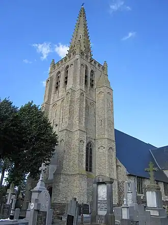 De Sint-Audomaruskerk in Vinkem
