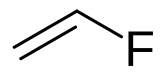 Structuurformule van vinylfluoride