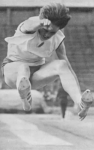 Viorica Viscopoleanu in actie in 1968.