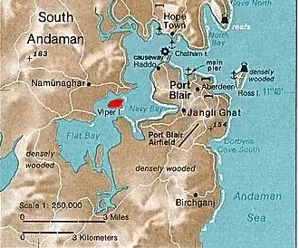 Kaart van Port Blair