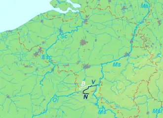 Viroin met Eau Noire en Eau Blanche in België