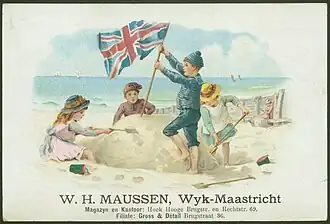 Visitekaartje uit ca. 1890