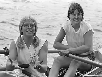 Vissers en Klaasse (r.) in de dubbeltwee van R.I.C. (29-6-1969)