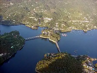 Caniçada, gezien vanuit de lucht