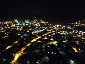 Gameleira van boven bij nacht