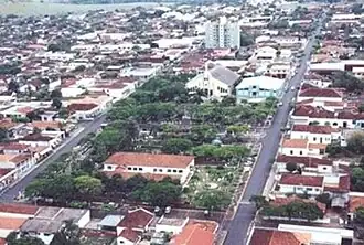 Katholieke kerk São Sebastião in het centrum van Borborema