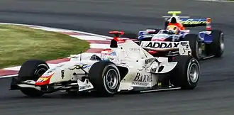 Vitali Petrov in actie, Silverstone, 2009