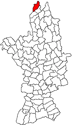 Kaart van Vitomirești