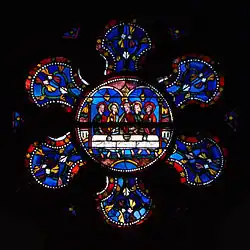 Détail venster in het koor