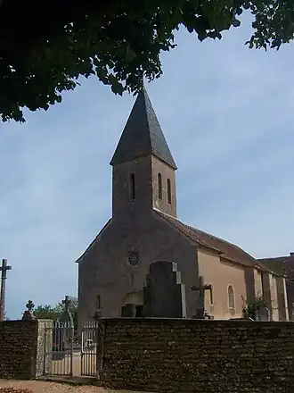 De kerk van Vitry-lès-Cluny
