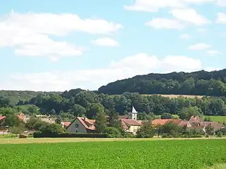 Zicht op Vitry-en-Montagne