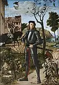 Vittore Carpaccio: Jonge Ridder in een Landschap