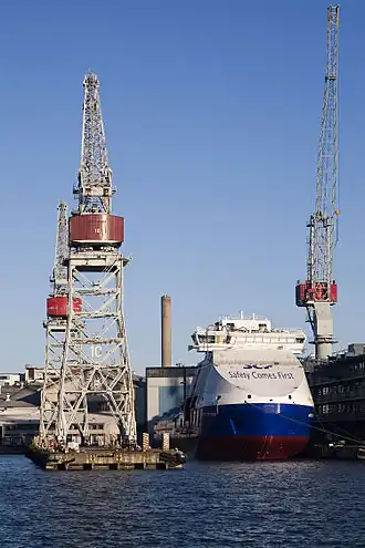 De Vitus Bering bij de Arctech Helsinki Shipyard
