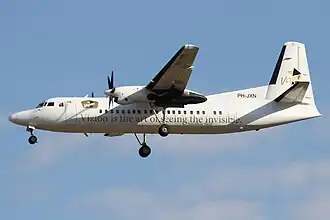 Fokker 50 van Vizion Air