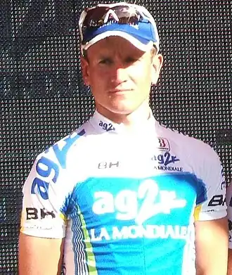 Efimkin tijdens de ploegenpresentatie van de Tour Down Under in 2009