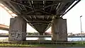Onderkant brug in lengterichting