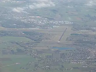 Vliegbasis Gilze-Rijen gezien vanuit het zuiden