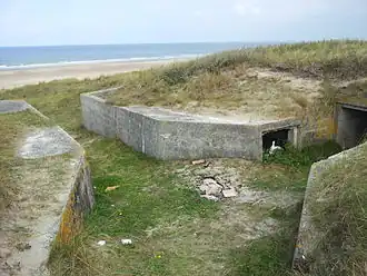 Deel van Bunkermuseum Wn 12H in 2014