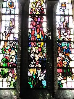 O.L.V. van Leeuwarden vluchtelingenraam gemaakt door Wim van Woerkom