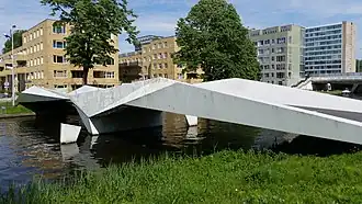 Voet- en fietsbrug Erasmusgracht (mei 2018)