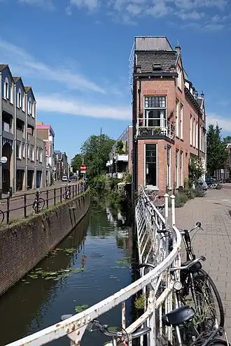 De Oosterstroom ter hoogte van de splitsing Gruttersdijk/Hopakker.