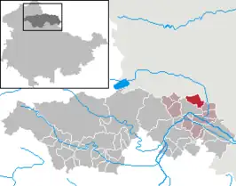 Kaart van Voigtstedt