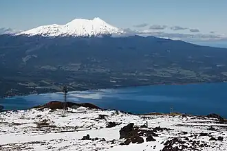 de Calbuco gezien vanaf de vulkaan Osorno