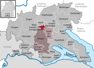 Kaart van Volkertshausen