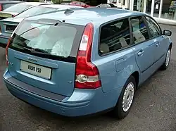 Volvo V50 (2004-2007), achteraanzicht