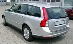 Volvo V50 (2007-2012), achteraanzicht