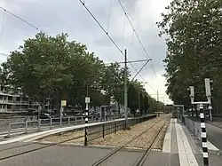 Tramhalte Voorburg 't Loo van tramlijn 2.