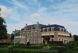 Arentsburgh, gezien van over de Vliet