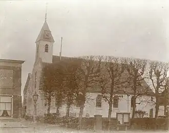 Hervormde kerk De Meern kort voor de afbraak in 1912