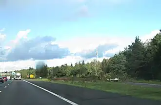 De voormalige locatie gezien vanuit de richting Utrecht