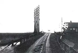 De voormalige stopplaats in 1926