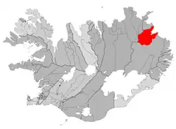 Kaart van Vopnafjörður