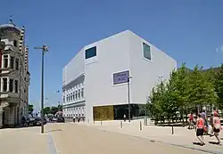 Het vorarlberg museum van buiten