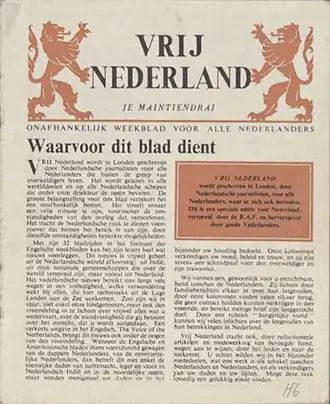 Eerste nummer uit 1940