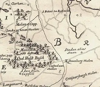 Het Vrijbos in 1735
